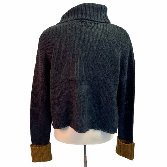 John & Jenn Womens Turtleneck Sweater Crop Cuffed - Picture 4 of 9